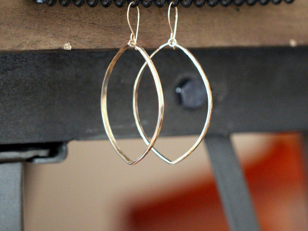 Large Marquis Hoops