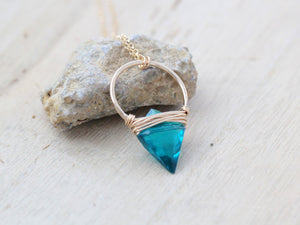 Albatross Necklace - Teal