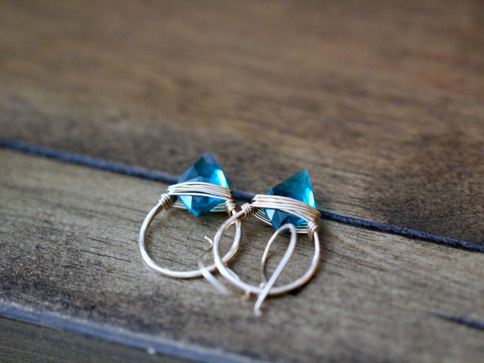 Albatross Earrings - Teal