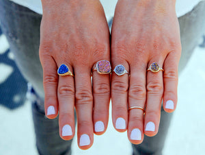 Unicorn Round Druzy Ring - 8mm