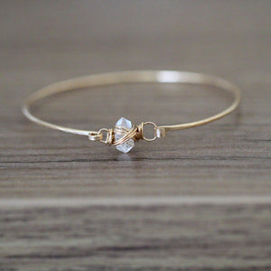 Herkimer Diamond Caged Bracelet