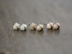 Pike Studs - Mother of Pearl