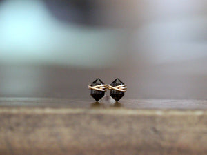 Pike Studs - Smoky Quartz