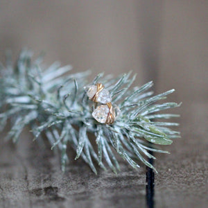 Herkimer Diamond Studs - As Seen On The Small Things Blog & Baby Daddy