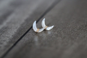 Moonbeam Studs - Mother of Pearl