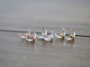 Moonbeam Studs - Crystal Quartz