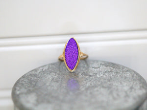 Marquis Druzy Ring - Mulberry