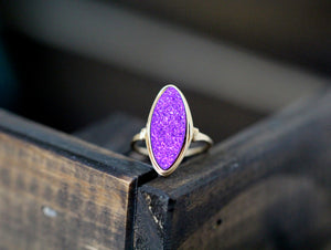 Marquis Druzy Ring - Mulberry