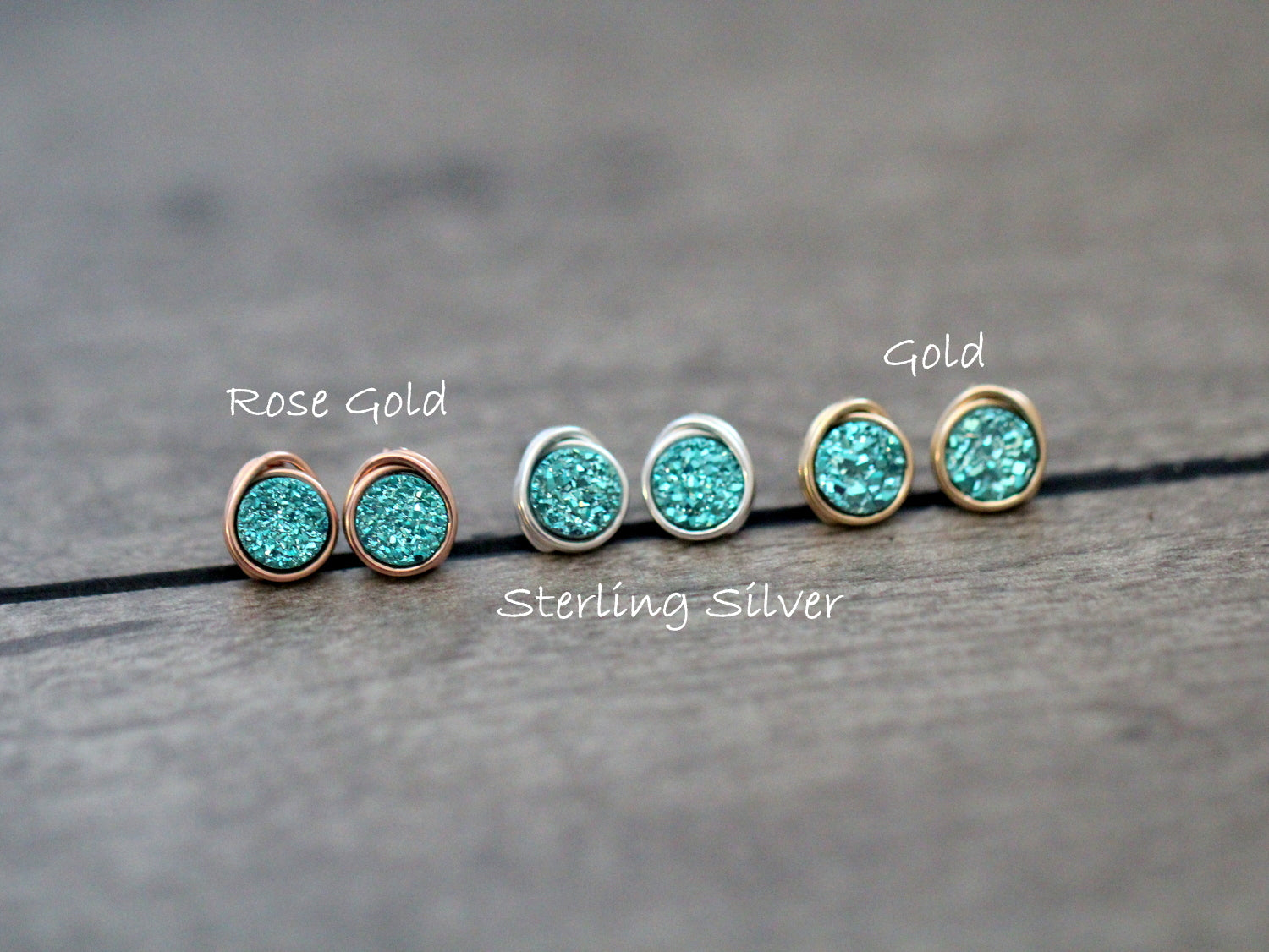 Micro Studs - Teal