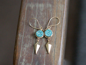 Stiletto Earrings - Teal