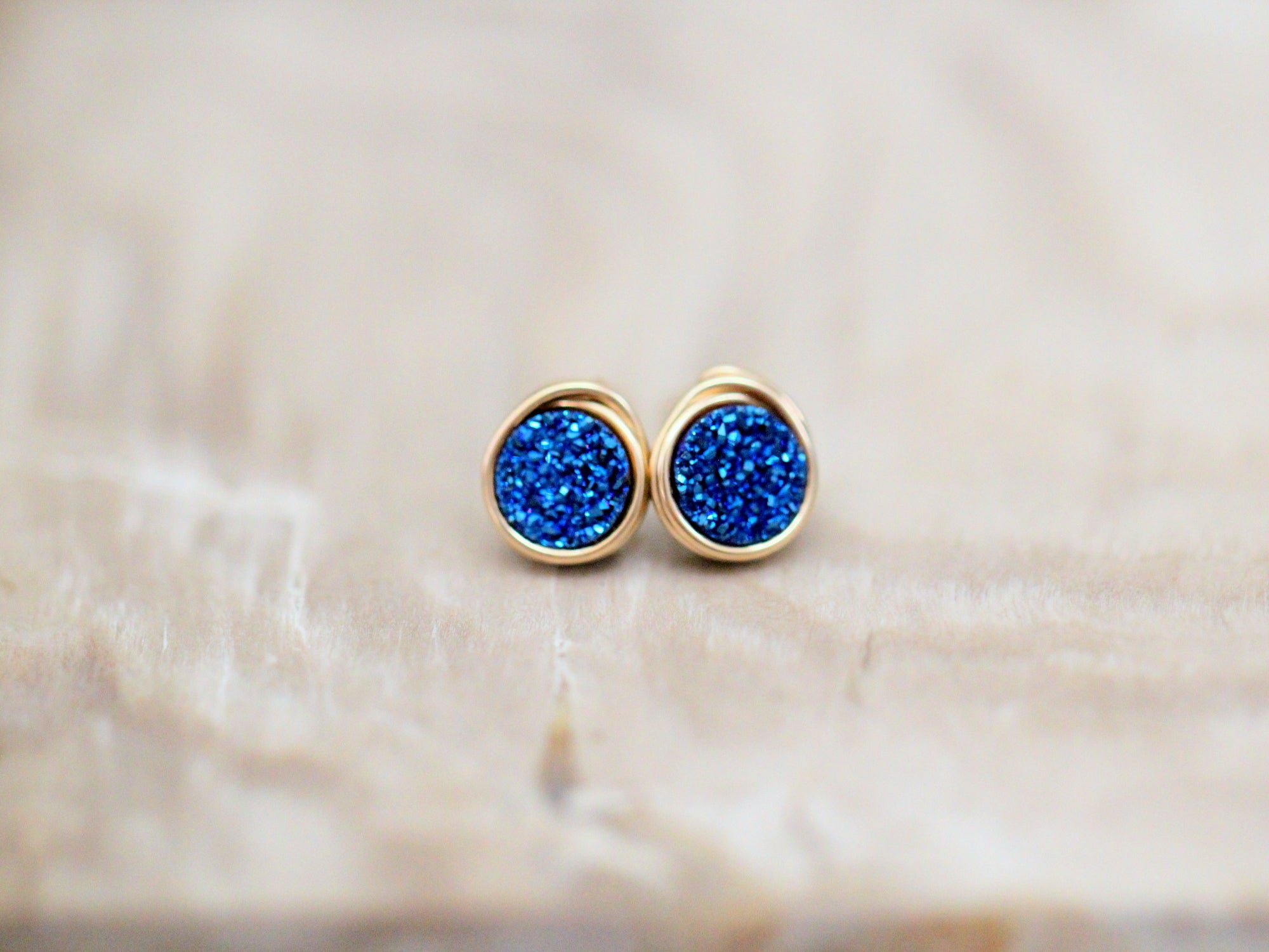 Micro Studs - Cobalt Blue
