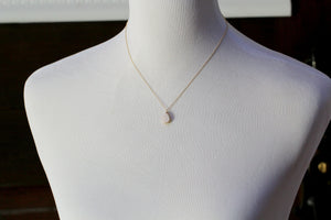 Druzy Teardrop Necklace - Confetti Cream  ( As seen On Law & Order SVU )