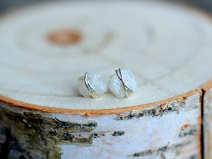 Comet Studs - Moonstone