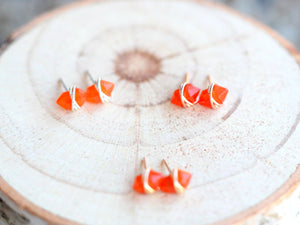 Pike Studs - Carnelian