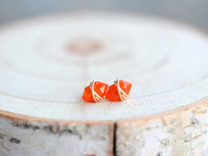 Pike Studs - Carnelian