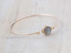 Labradorite Bezel Style Bangle