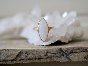 Marquis Druzy Ring - Cottontail
