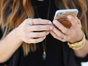 Hexagon Druzy Ring - Platinum