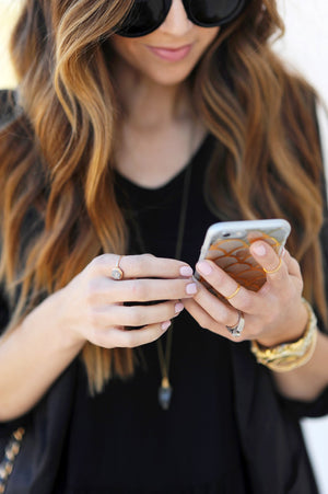 Hexagon Druzy Ring - Platinum