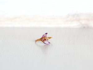 Moonbeam Ring - Amethyst