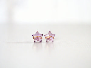 Moonbeam & Stardust Studs - Amethyst