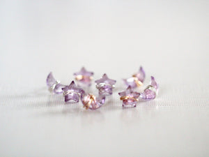 Moonbeam & Stardust Studs - Amethyst