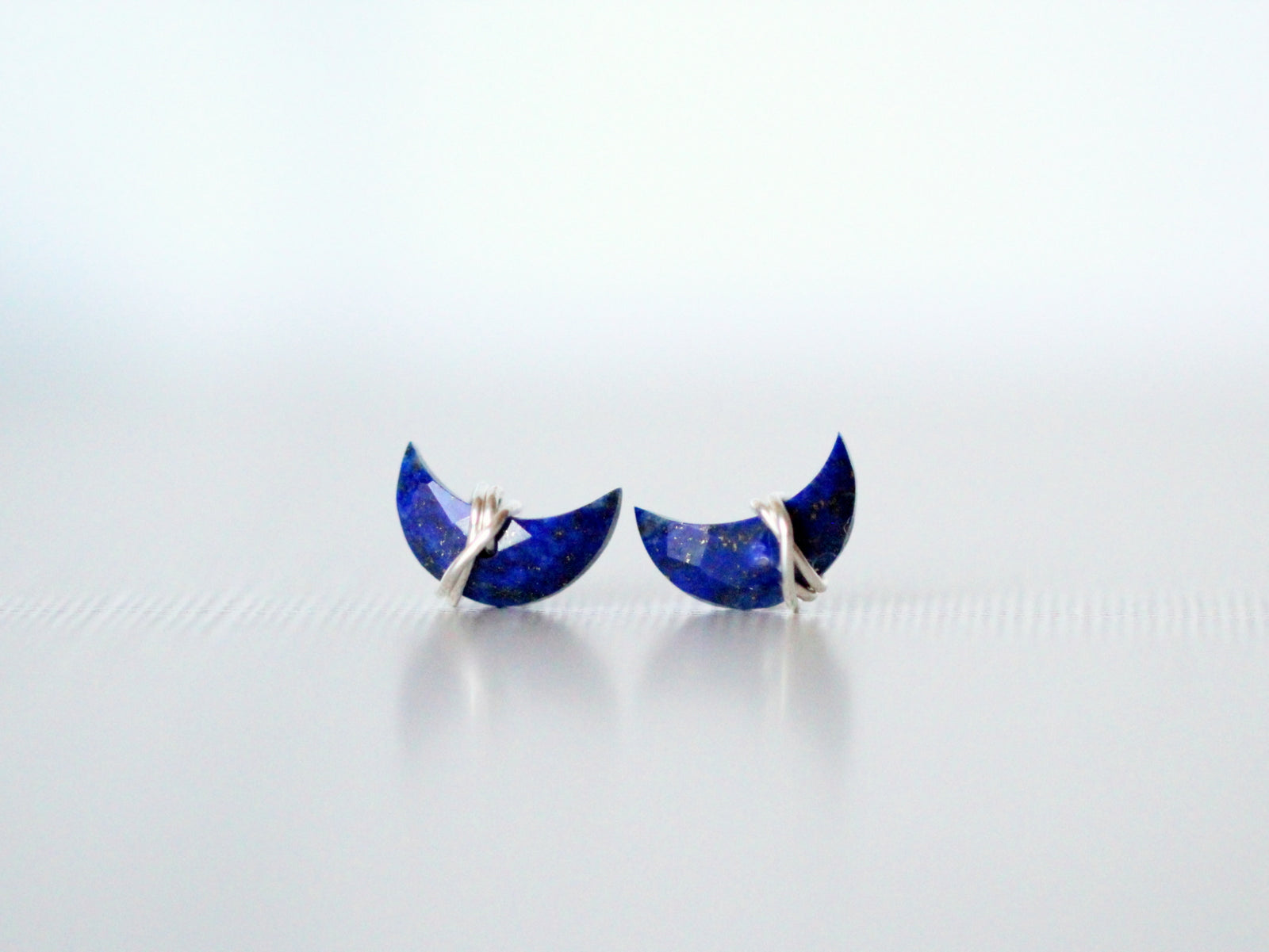 Moonbeam & Stardust Studs - Lapis