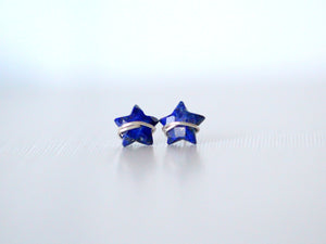 Moonbeam & Stardust Studs - Lapis