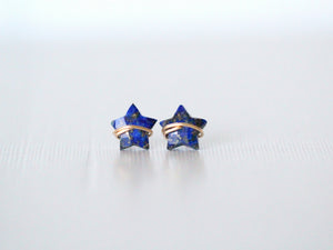 Moonbeam & Stardust Studs - Lapis