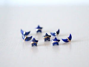 Moonbeam & Stardust Studs - Lapis