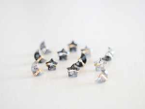 Moonbeam & Stardust Studs - Rutilated Quartz