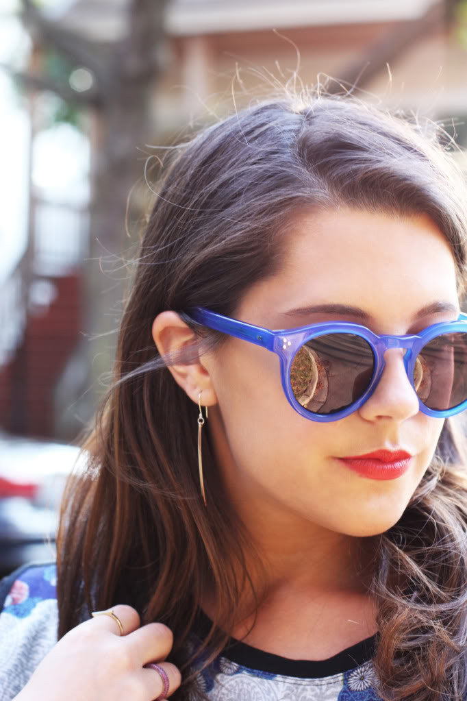 Mixed Metal Stick Earrings