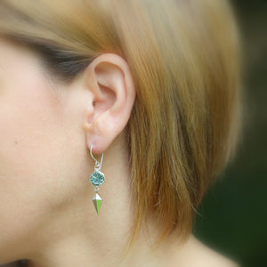 Stiletto Earrings - Cobalt