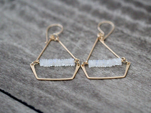 Swing Earrings - Moonstone