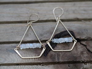 Swing Earrings - Moonstone