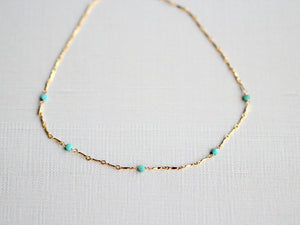 Scalloped Turquoise Choker - As Seen On Home Economics