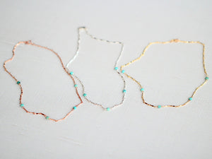 Scalloped Turquoise Choker - As Seen On Home Economics