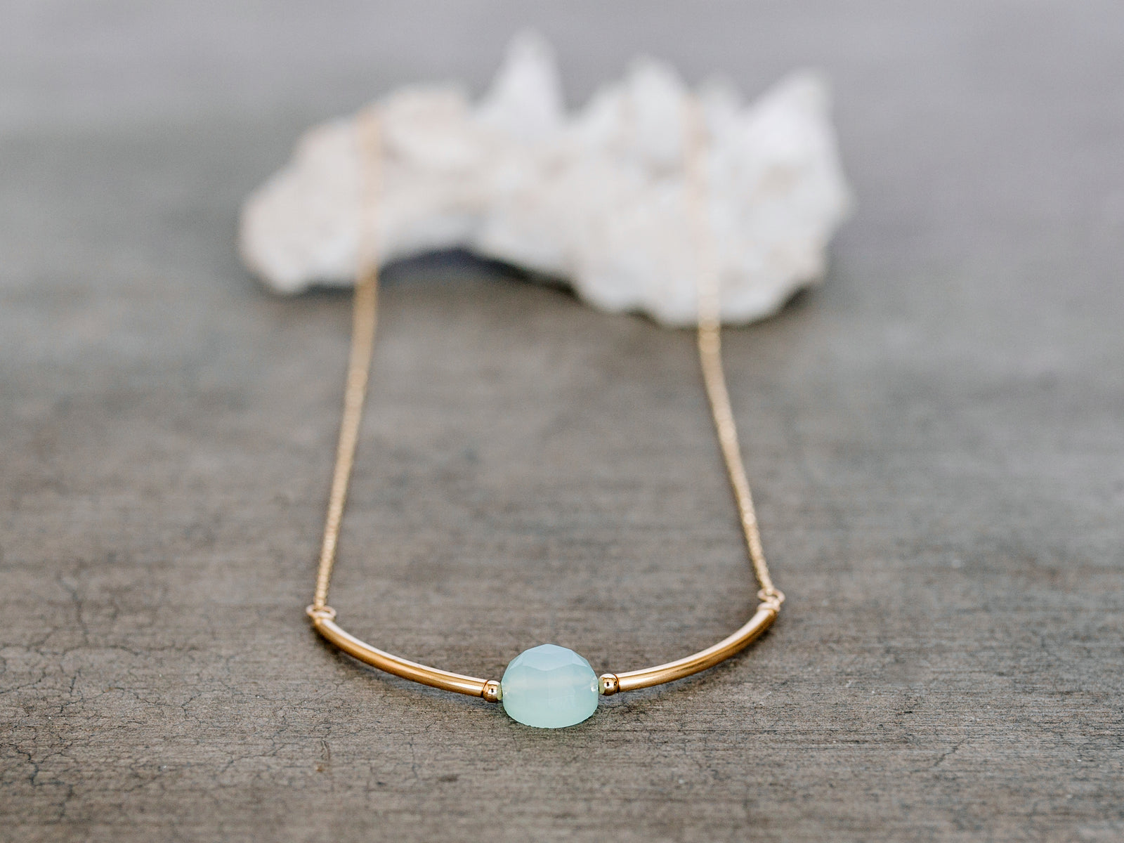 Luna Necklace - Chalcedony