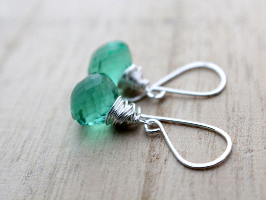 Caribbean Green Quartz Drops