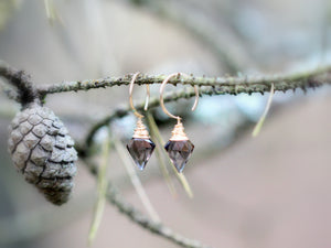 Arrow Dangle Hugs - Smoky Quartz