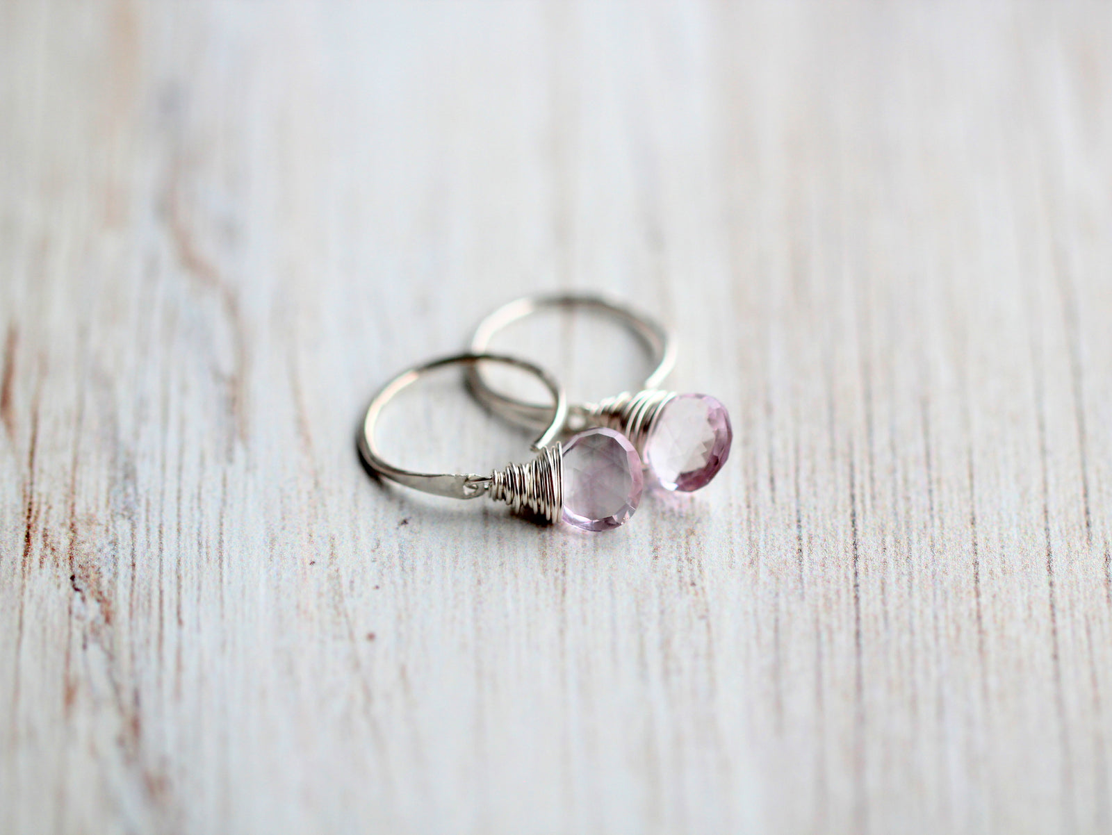 Pink Amethyst Dangle Hugs