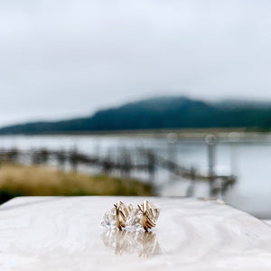 Herkimer Diamond Studs - As Seen On The Small Things Blog & Baby Daddy