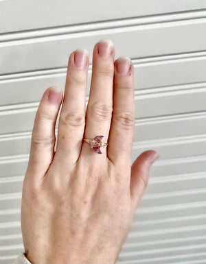 Moonbeam Ring - Amethyst