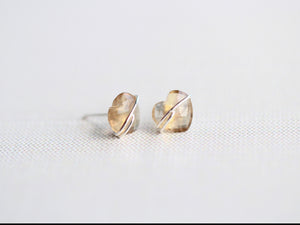 Heart Studs - Fluorite
