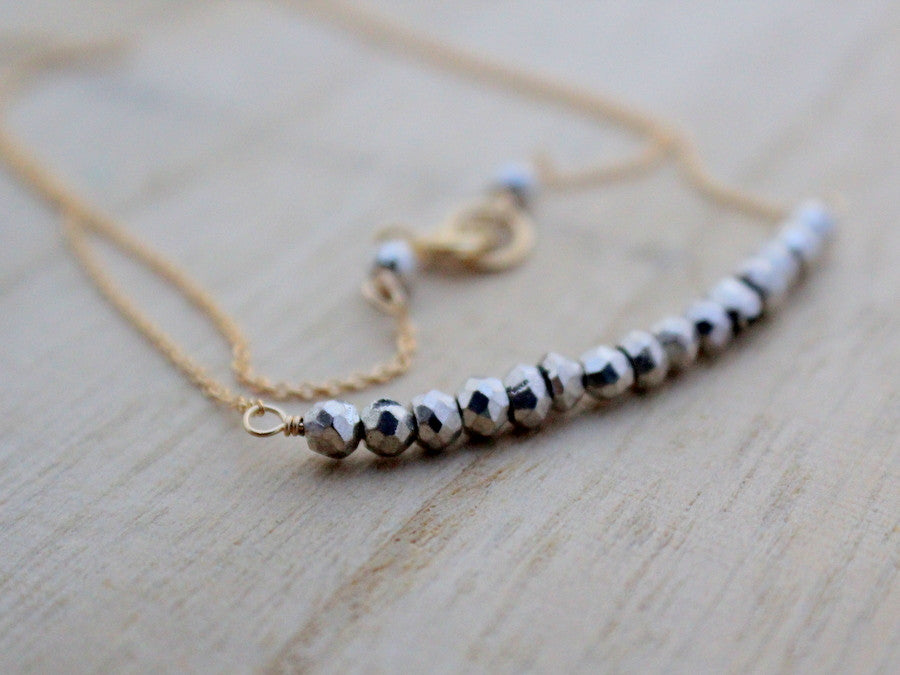 Flash Necklace - Pyrite Bar