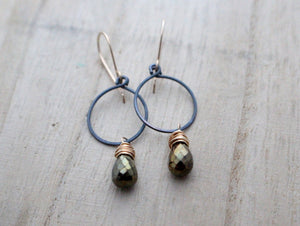 Mystic Spinel Hoops