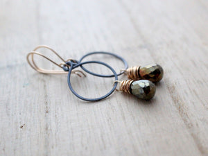 Mystic Spinel Hoops